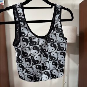 DC Black and White Yin Yang Tank Top